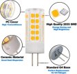 (image for) 110V-130V /200-240V AC G4 Bi-Pin Base Spotlight Lighting Dimmable 5W Replace 45W G4 Halogen Lamp, for Under-Cabinet Lights, Ceiling Lights, Pack of 10
