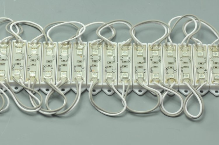 (image for) 5050 SMD LED Modules 5050 2 LED Modules 45x12MM 12V 0.5W Waterproof IP65 Modules