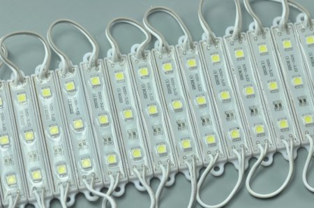 (image for) 5050 SMD LED Modules 75x12MM 12V 0.75W 5050 3 LED Modules Waterproof Modules