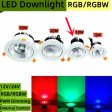 (image for) 4 Pack RGBW LED 10W Recessed Ceiling Lights Photo Wall Lighting Light Fixtures Recessed Downlight Energy Saving Clothing Store Hotel Lighting Bar Lighting Dancing Room Lighting