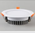 (image for) 4 Pack RGBW Super Bright Modern Recessed LED Lighting 12/24W 12/24V White Round Embedded LED DownLights Aluminum Indoor Ceiling Downlight Hotel Lighting Bar Lighting Dancing Room Lighting Restaurant Lighting