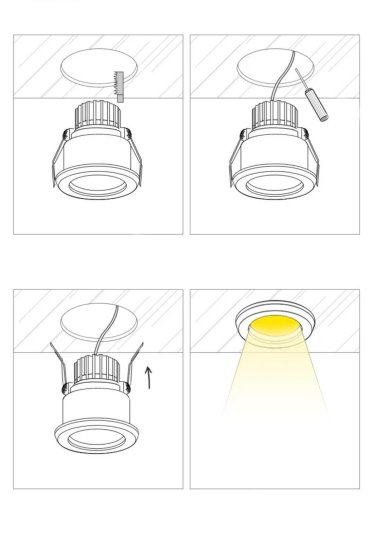 (image for) 15W 3.8 inches Coutout Waterproof IP65 CRI>80 Round LED Downlight Vapor Proof Fit for Shower, Sauna and Outdoor Lighting