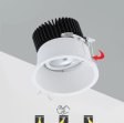 (image for) 15Watt 92mm (3.62'') Cutout COB LED Ceiling Light, Anti-Glare Tilt LED Spotlight Twist LED Recessed Downlight, Spotlight Kit