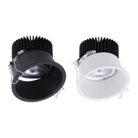 (image for) 15Watt 92mm (3.62'') Cutout COB LED Ceiling Light, Anti-Glare Tilt LED Spotlight Twist LED Recessed Downlight, Spotlight Kit
