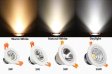 (image for) 16W Dimmable CRI80 COB LED Downlight Cut-out 4.5in (115mm) 60 Degree 120W Halogen Bulbs Equivalent