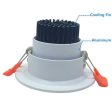 (image for) 16W Dimmable CRI80 COB LED Downlight Cut-out 4.5in (115mm) 60 Degree 120W Halogen Bulbs Equivalent