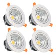 (image for) 16W Dimmable CRI80 COB LED Downlight Cut-out 4.5in (115mm) 60 Degree 120W Halogen Bulbs Equivalent