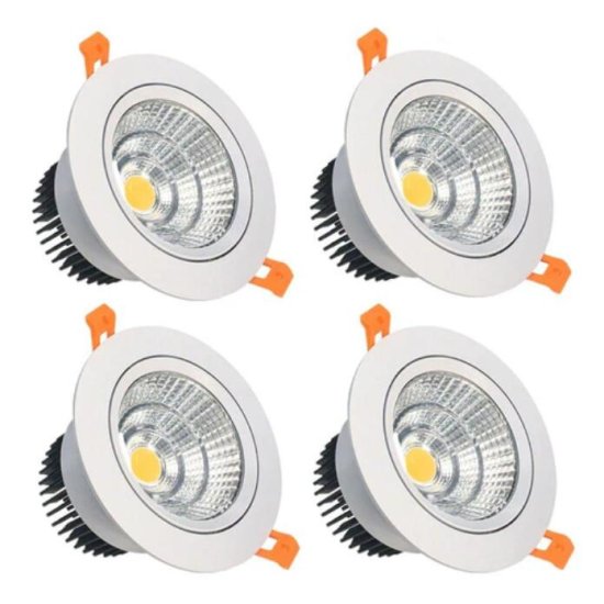 (image for) 16W Dimmable CRI80 COB LED Downlight Cut-out 4.5in (115mm) 60 Degree 120W Halogen Bulbs Equivalent
