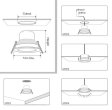 (image for) 10 Pack 3W Dimmable Antifog LED Downlight CRI80 Flat Diffuser Ceiling Light -2-3/8'' Cutout