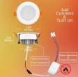 (image for) 10 Pack 5W Dimmable Antifog LED Downlight CRI80 Flat Diffuser Ceiling Light -2.56'' Cutout