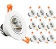 (image for) 5W Dimmable COB LED Downlight Light Cut-out 2.5in (65mm) 60 Beam Angle 50W Halogen Bulbs Equivalent