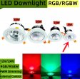 (image for) 4 Pack RGBW LED 5W Recessed Ceiling Lights Photo Wall Lighting Light Fixtures Luminous 350(LM) Recessed Downlight Energy Saving Clothing Store Hotel Lighting Bar Lighting Dancing Room Lighting