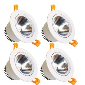 9W Dimmable LED Downlight CRI80 COB Ceiling Light Cut-out 3.35in (85mm) 80W Halogen Bulbs Equivalent