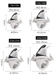 (image for) 10W / 18W / 24W Home Design Roof Recessed Mounting Fixture Downlights