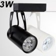 (image for) 3W LD-DL-GLB-01-3W White Shell LED Track Light LED 3*1W Warm White LED Track Lamp Diameter 55mm LED Spotlight
