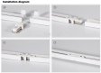 (image for) LED Track Light Rail Connectors for LED Rail Track Light Aluminum Wires