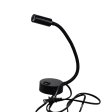 (image for) Black Bed LED Lighting Flexible With Switch and 120V AC Plug Suit For Bedside Reading Laptop Local Lighting White