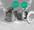 (image for) 7W 12W 3 inches Waterproof IP65 CRI>80 Round LED Downlight Vapor Proof Fit for Shower, Sauna and Outdoor Lighting