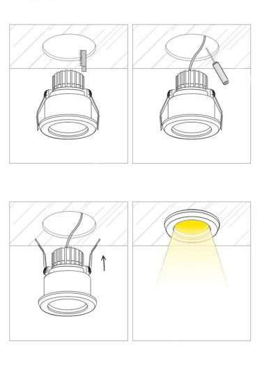 (image for) 7W 12W 3 inches Waterproof IP65 CRI>80 Round LED Downlight Vapor Proof Fit for Shower, Sauna and Outdoor Lighting