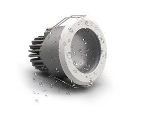 7W 12W 3 inches Waterproof IP65 CRI>80 Round LED Downlight Vapor Proof Fit for Shower, Sauna and Outdoor Lighting