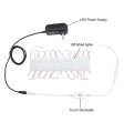 (image for) DIY Hollywood Style LED Vanity Mirror Lights Kit Dimmable Lighting, 10FT/20W-60leds, Daylight White, Waterproof IP67 with dimmable and power supply