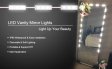 (image for) DIY Hollywood Style LED Vanity Mirror Lights Kit Dimmable Lighting, 10FT/20W-60leds, Daylight White, Waterproof IP67 with dimmable and power supply