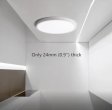 (image for) 2 Pack 12 Inch Modern LED Ceiling Light Flush Mount 24W Kitchen Bedroom Bathroom Lamp