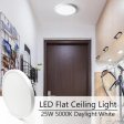 (image for) 2 Pack 12 Inch Modern LED Ceiling Light Flush Mount 24W Kitchen Bedroom Bathroom Lamp