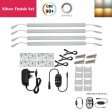 (image for) C-Series 4 Pack (4*3W) Dimmable CRI 90 Ultra Thin 12inch Linkable Linear LED Under Cabinet Lights with Dimmer & Power Adapter