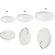 (image for) 18W 11.4 Inch (290mm) LED Ceiling Light Fixture CCT changable & Dimmable with RF controller Round Acrylic Shade White Finish Modern LED Flush Mount