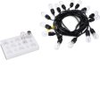(image for) 1Pack - Dimmable Waterproof LED Outdoor String Lights - Hanging, 2W Edison Bulbs - 48Ft Commercial Lights for Decor for Patio, Backyard, Garden, S14 Black - Warm White