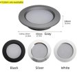 (image for) 4pcs Pack LED Under Cabinet Lighting 2.5W 12VDC Ultra Thin, 3 Switches are Available Controllable Puck Light for Motorhome, Caravan, Truck, Kitchen, Wine Cabinet, Wardrobe