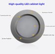 (image for) 4pcs Pack LED Under Cabinet Lighting 2.5W 12VDC Ultra Thin, 3 Switches are Available Controllable Puck Light for Motorhome, Caravan, Truck, Kitchen, Wine Cabinet, Wardrobe