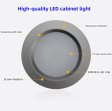 (image for) 6pcs Packing LED Under Cabinet Lighting 2.5W 12VDC Ultra Thin, 3 Switches are Available Controllable Puck Light for Motorhome, Caravan, Truck, Kitchen, Wine Cabinet, Wardrobe