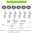 (image for) 6pcs Packing LED Under Cabinet Lighting 2.5W 12VDC Ultra Thin, 3 Switches are Available Controllable Puck Light for Motorhome, Caravan, Truck, Kitchen, Wine Cabinet, Wardrobe