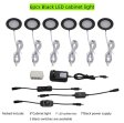 (image for) 6pcs Packing LED Under Cabinet Lighting 2.5W 12VDC Ultra Thin, 3 Switches are Available Controllable Puck Light for Motorhome, Caravan, Truck, Kitchen, Wine Cabinet, Wardrobe