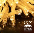(image for) 2pcs Pack of 66ft 200 LED Christmas String Lights Indoor Outdoor Waterproof Christmas Lights Clear Wire, 8 Modes Twinkle Lights Plug in for Tree Room Bedroom Wedding Christmas Decorations