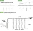(image for) 2PCS Pack of Curtain String Lights, 300 LED 9.8ft x 9.8ft 8 Lighting Modes Fairy Lights IP44 Certificated Plug in, Waterproof Lights for Christmas Party Wedding Outdoor Indoor Wall Deco