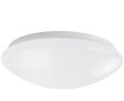 (image for) 36W 19.68 inch (500mm) odern LED Flush Mount Ceiling Light Fixture Round Acrylic Shade White Finish Mushroom Shape and CCT changable with RF control