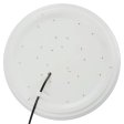 (image for) 36W 19.68 inch (500mm) odern LED Flush Mount Ceiling Light Fixture Round Acrylic Shade White Finish Mushroom Shape and CCT changable with RF control
