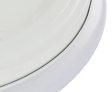 (image for) 36W 19.68 inch (500mm) odern LED Flush Mount Ceiling Light Fixture Round Acrylic Shade White Finish Mushroom Shape and CCT changable with RF control