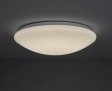 (image for) 36W 19.68 inch (500mm) odern LED Flush Mount Ceiling Light Fixture Round Acrylic Shade White Finish Mushroom Shape and CCT changable with RF control