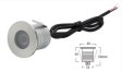 (image for) 8PCS Pack 3W IP68 Underwater LED Lights Round Stainless Steel Cover Villa Garden Swimming Pool LED Light