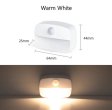 (image for) 4Pack PIR Motion Sensor LED Night Light, Motion Activated Under Cabinet Light, Battery Operated Stick-on Anywhere Motion Activated for Kitchen Stairway (Battery not included)