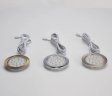 (image for) 4pcs Pack Round LED Under Cabinet Lighting Stainless Steel LED Puck Light 2W 12VDC, 3 Switches Optional Controllable Puck Light for Motorhome, Caravan, Truck, Kitchen, Wine Cabinet, Wardrobe