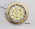 (image for) 4pcs Pack Round LED Under Cabinet Lighting Stainless Steel LED Puck Light 2W 12VDC, 3 Switches Optional Controllable Puck Light for Motorhome, Caravan, Truck, Kitchen, Wine Cabinet, Wardrobe
