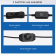 (image for) 4pcs Pack Round LED Under Cabinet Lighting Stainless Steel LED Puck Light 2W 12VDC, 3 Switches Optional Controllable Puck Light for Motorhome, Caravan, Truck, Kitchen, Wine Cabinet, Wardrobe