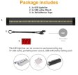 (image for) 12inch CRI90 SMD2835 5W 300LM Dimmable LED Under Cabinet Light DC 5V / 12V Black & Silver Finish Color Ultra Thin Stick On Under Counter Lighting