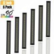 (image for) 6 Pack 7mm Thick Black Finish LED Under Cabinet Lighting Kit Dimmable 1800LM CRI90 SMD2835 12V 30W with Dimmer & Power SUpply Included