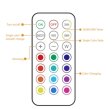 (image for) 6 Pack LED Puck Lights, Black Finsih with Remote, RGBW Color Changing Under Cabinet Lights Wireless,13 Colors Changeable LED Closet Light Dimmable,AA Battery Operate Push Night Lights with Timer Function